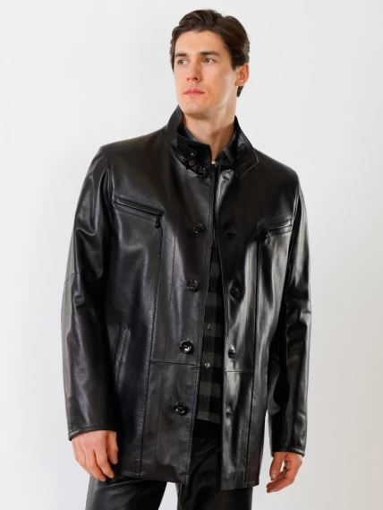 Демисезонный комплект мужской: Куртка 517нв + Брюки 01, черный, размер 48, артикул 140490-3
