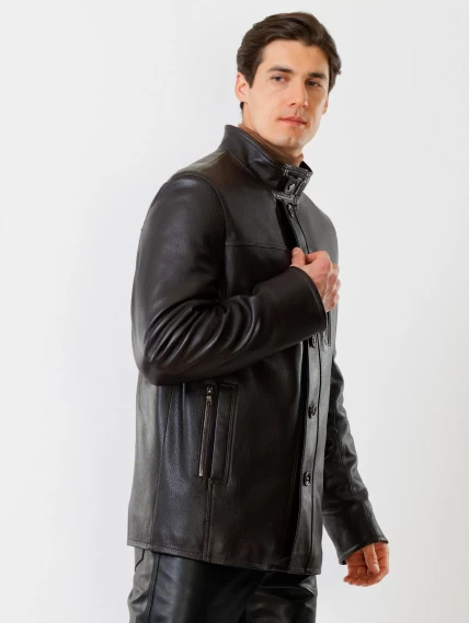 Демисезонный комплект мужской: Куртка 518ш + Брюки 01, коричневый/черный, размер 48, артикул 140510-4