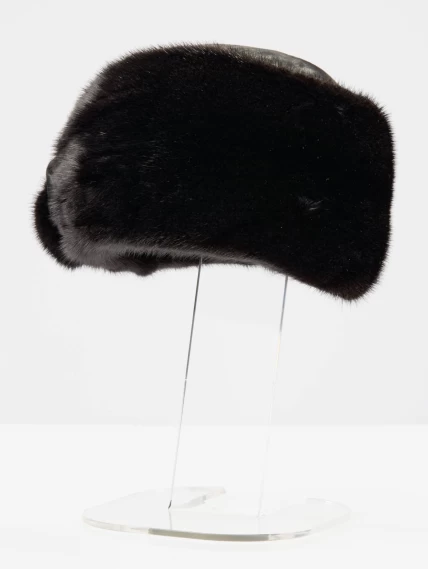 Головной убор из меха каракуля и норки женский Ирэн ф.07Н, черный, размер 58, артикул 51120-0