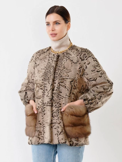 Куртка из каракуля женская 17309, намибия, размер 48, артикул 22490-2