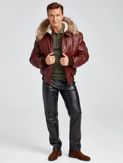 Демисезонный комплект мужской: Куртка утепленная 509 + Брюки 01, виски/черный, размер 48, артикул 140270-1