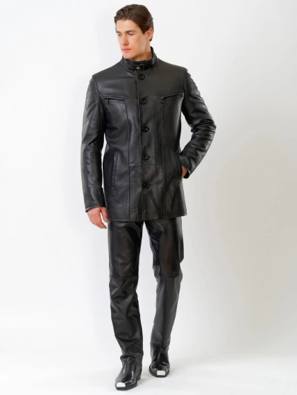 Демисезонный комплект мужской: Куртка утепленная 517нвш + Брюки 01, черный, размер 48, артикул 140500-6