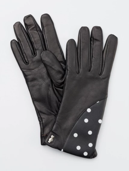 Перчатки кожаные женские IS01445, черные, размер 7, артикул 20290-0