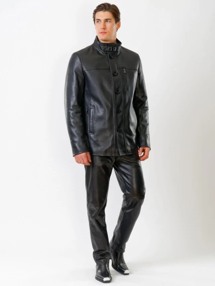 Демисезонный комплект мужской: Куртка 518ш + Брюки 01, черный, размер 48, артикул 140520-0