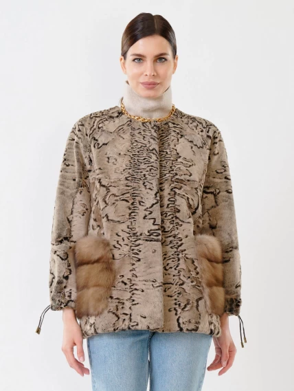 Куртка из каракуля женская 17309, намибия, размер 48, артикул 22490-0