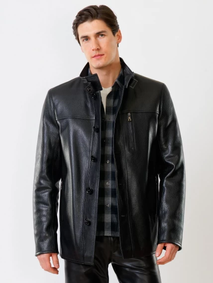 Демисезонный комплект мужской: Куртка 518ш + Брюки 01, черный, размер 48, артикул 140520-4