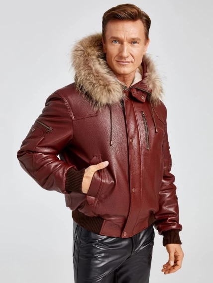 Демисезонный комплект мужской: Куртка утепленная 509 + Брюки 01, виски/черный, размер 48, артикул 140270-4