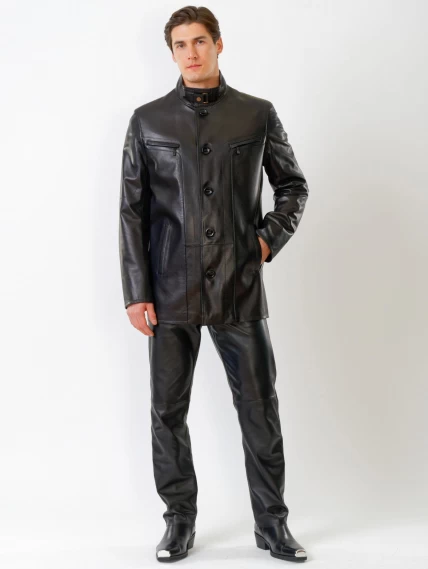 Демисезонный комплект мужской: Куртка 517нв + Брюки 01, черный, размер 48, артикул 140490-0