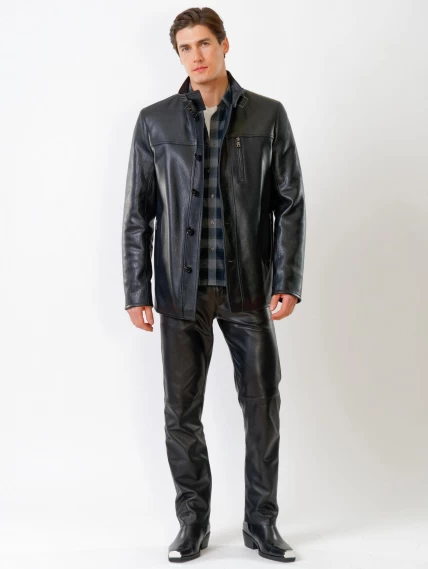 Демисезонный комплект мужской: Куртка 518ш + Брюки 01, черный, размер 48, артикул 140520-1