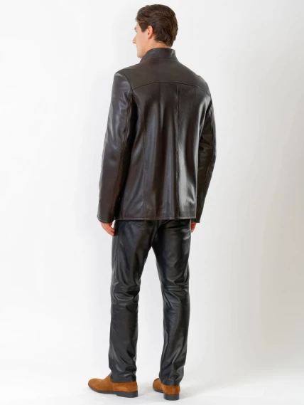 Демисезонный комплект мужской: Куртка 518ш + Брюки 01, коричневый/черный, размер 48, артикул 140510-2