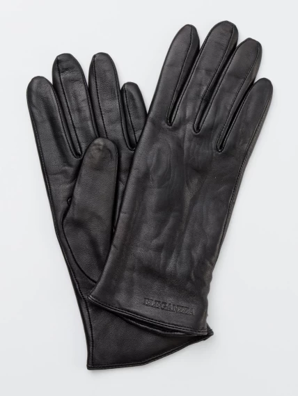 Перчатки кожаные женские IS00700, черные, размер 7, артикул 20260-0