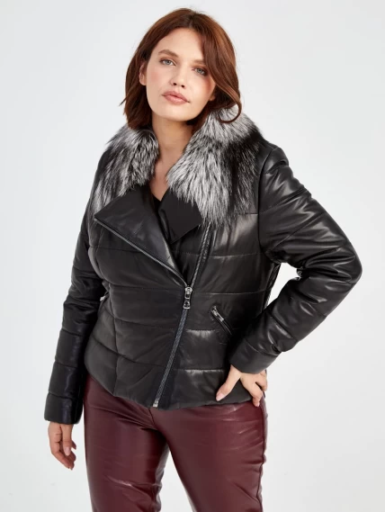 Демисезонный комплект женский: Куртка утепленная 706Т + Брюки 02, черный/бордовый, размер 42, артикул 111205-3