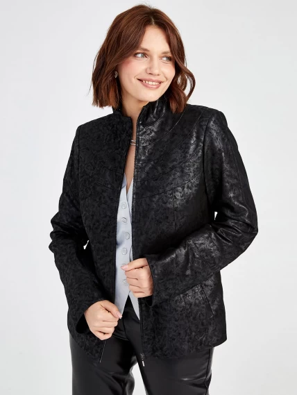 Демисезонный комплект женский: Куртка 336, + Брюки 02, черный, размер 46, артикул 111379-5