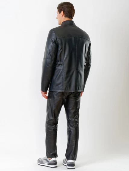 Демисезонный комплект мужской: Куртка утепленная 537ш + Брюки 01, черный, размер 48, артикул 140130-2
