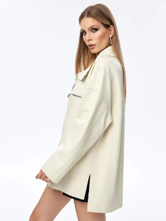 Женская кожаная куртка оверсайз для женщин премиум класса 3056-1