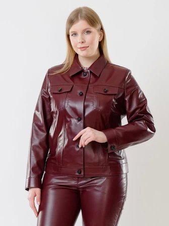 Женская кожаная куртка в джинсовом стиле 3008-0