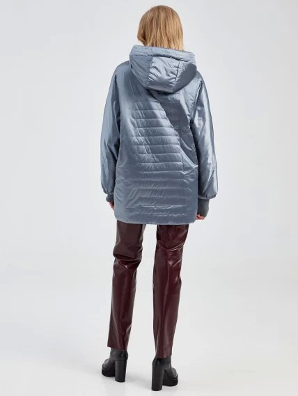 Демисезонный комплект женский: Куртка 20020 + Брюки 02, графитовый/бордовый, размер 44, артикул 111277-1