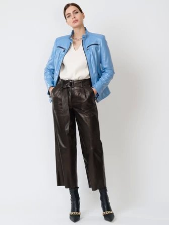 Кожаный комплект женский: Куртка 301 + Брюки 05-0