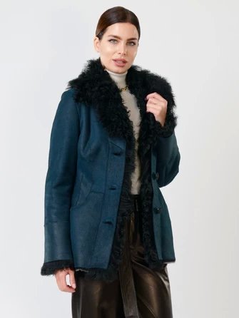 Молодежная куртка из натуральной овчины с отделкой тиградо для жещин 289-1