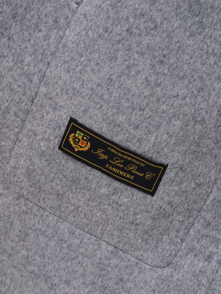 Пальто кашемировое женское темно-серое 1058-120, размер 46, артикул 92500-2