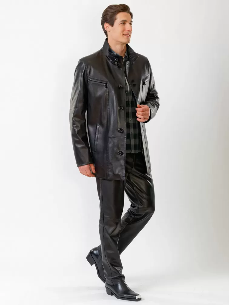 Куртка мужская 517нв + Брюки мужские 01, черный/черный, артикул 140490-1