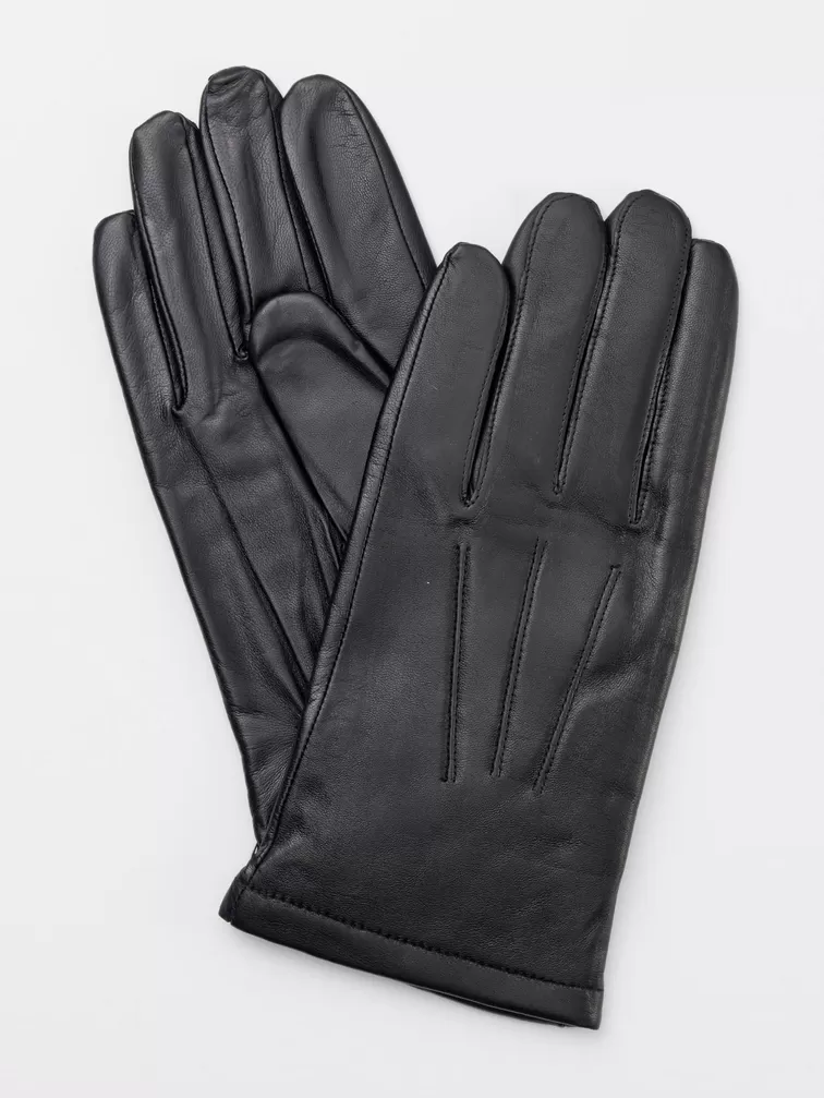 Перчатки кожаные мужские IS133, черные, p. 8.5, арт. 160050-0