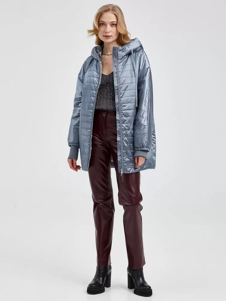Демисезонный комплект женский: Куртка 20020 + Брюки 02, графитовый/бордовый, р. 44, арт. 111277-0