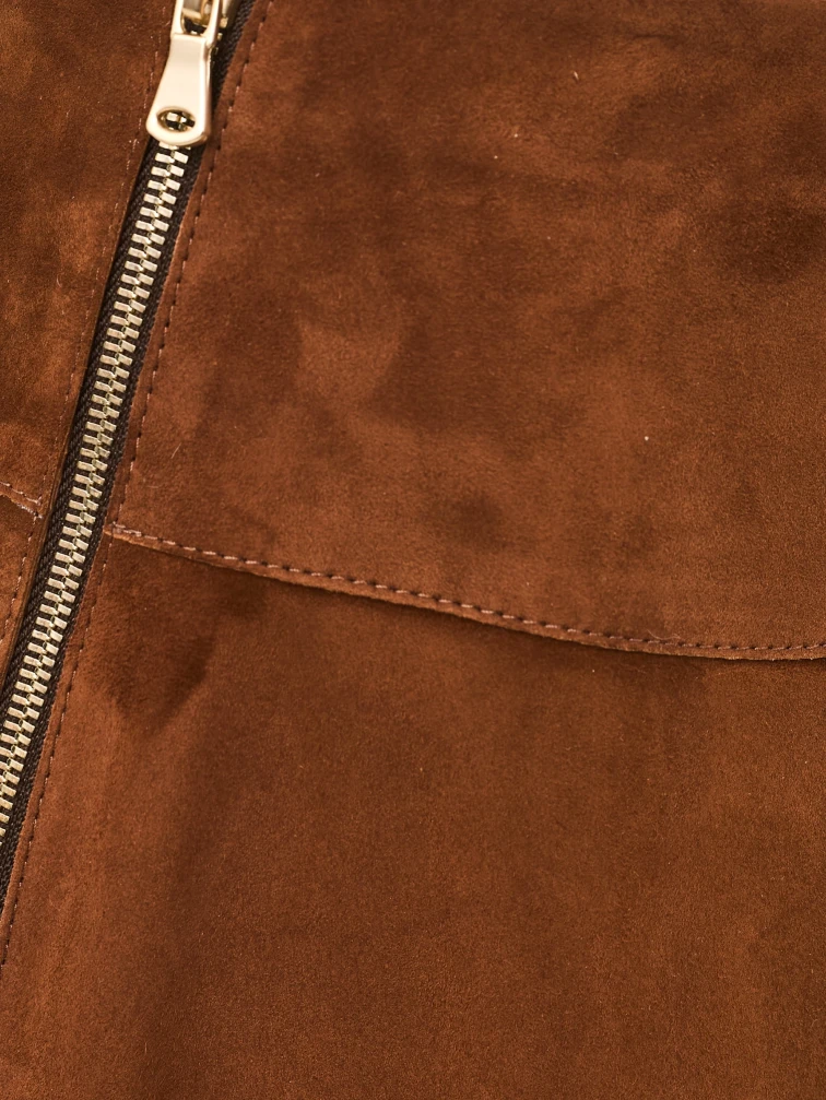 Замшевая юбка карандаш премиум класса 21з, виски, размер 44, артикул 92690-2