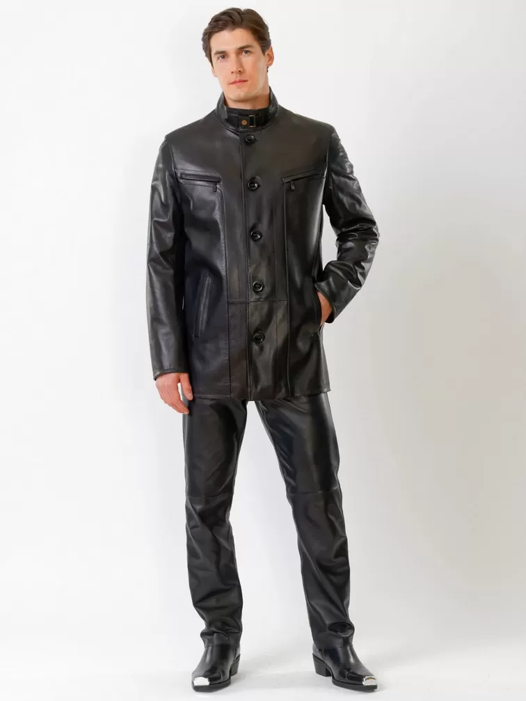 Куртка мужская 517нв + Брюки мужские 01, черный/черный, артикул 140490-0