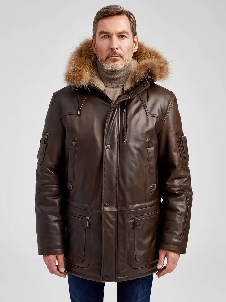 Куртка мужская утепленная Алекс, светло-коричневый, артикул 40451-1