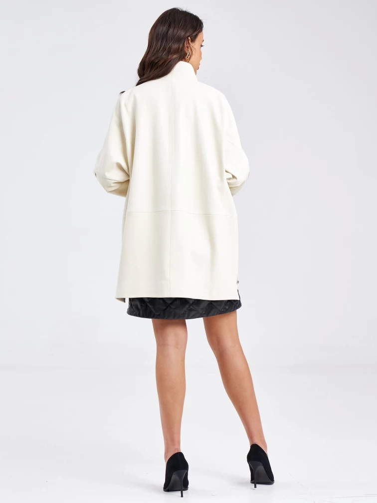 Кожаная куртка премиум класса женская 3038, белая, р. 50, арт. 23150-6
