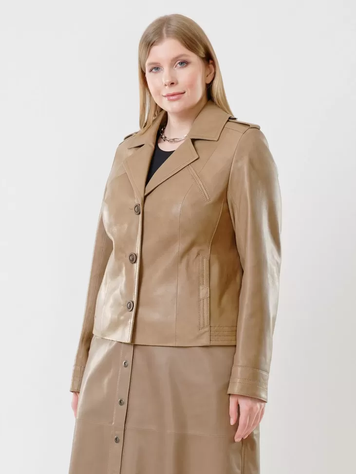 Куртка женская 304, серо-коричневый, артикул 91433-6