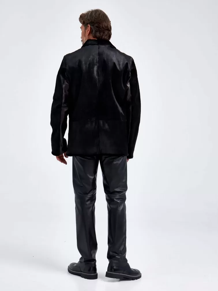Меховая куртка из меха канадской нерпы мужская Davis, черная, p. 48, арт. 40780-6