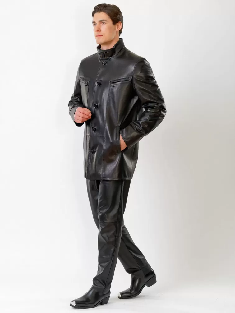 Куртка мужская 517нв + Брюки мужские 01, черный/черный, артикул 140490-6