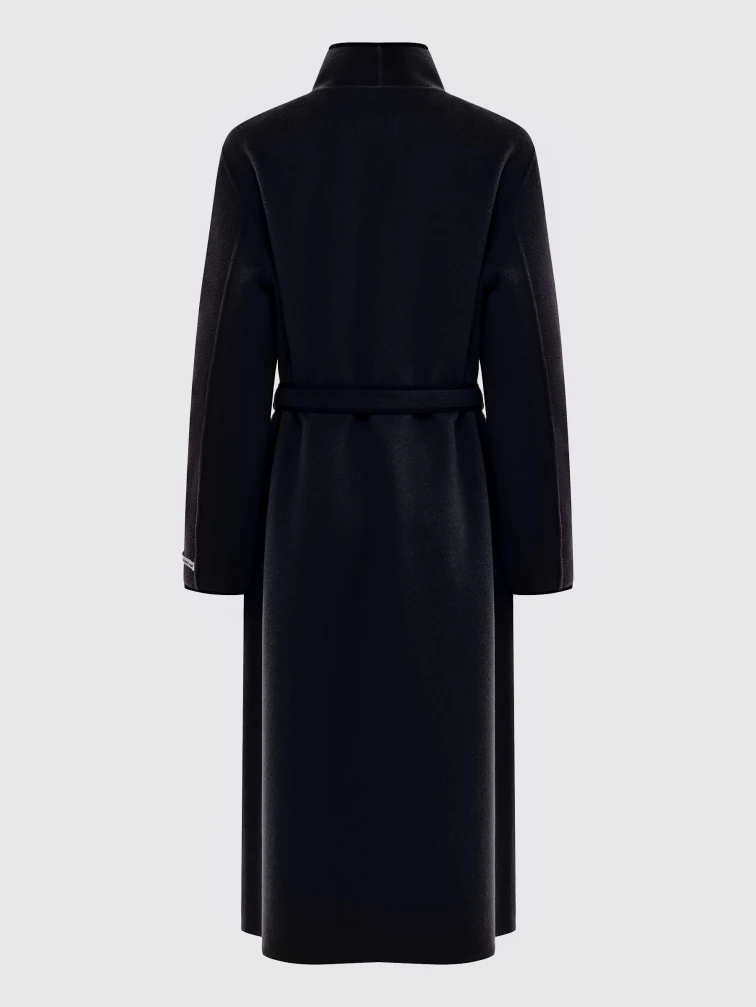 Пальто кашемировое женское премиум класса 1030-125, черное, размер 46, артикул 92770-1