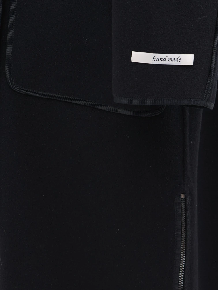 Пальто кашемировое женское 1058-120, черное, размер 44, артикул 92510-3