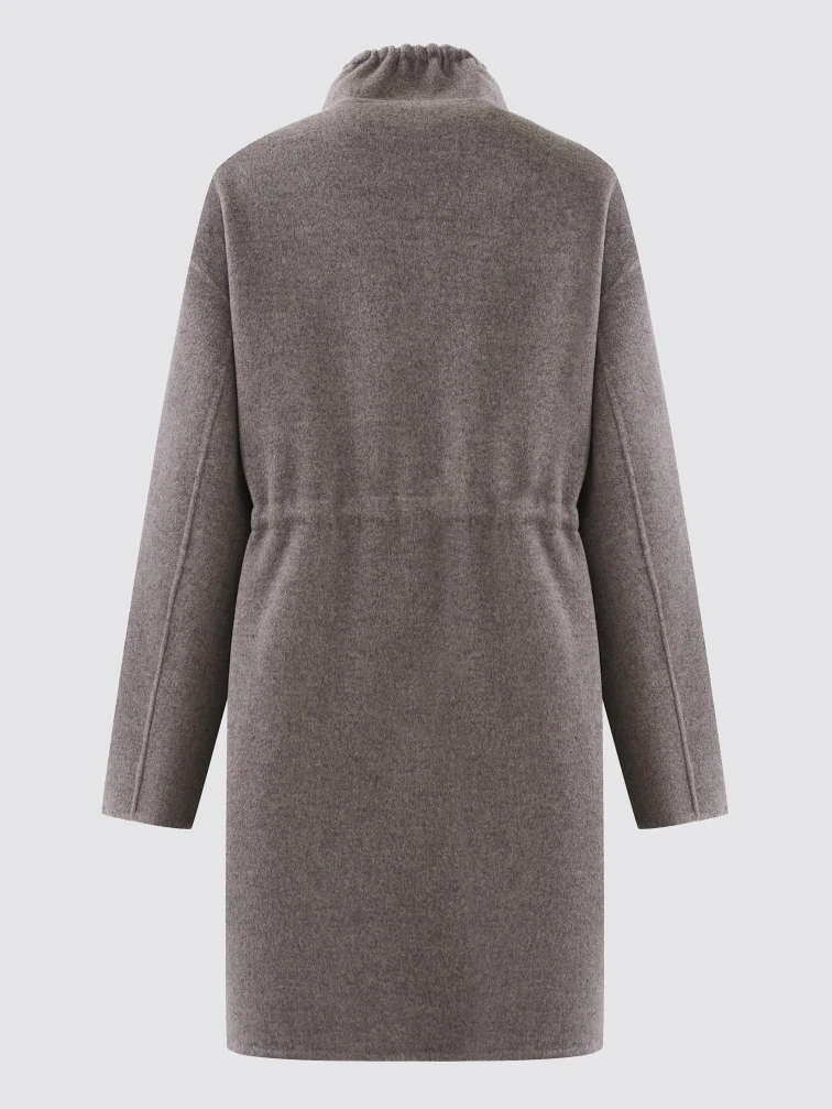 Кашемировое женское полупальто 1133-95, серо-коричневое, размер 46, артикул 92580-1