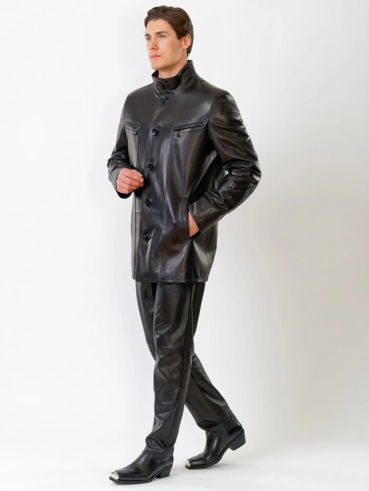 Демисезонный комплект мужской: Куртка 517нв + Брюки 01, черный, р. 48, артикул 140490-6