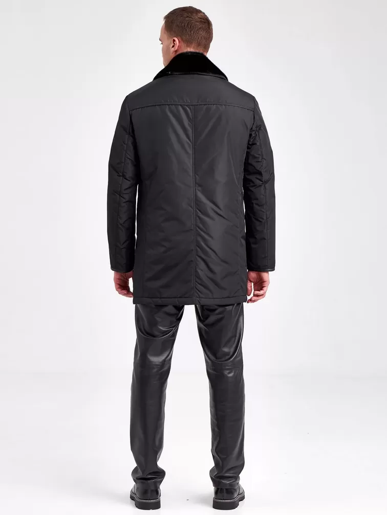 Текстильная куртка зимняя мужская Belpasso, с воротником меха нерпы, черная, р. 48, арт. 40920-2