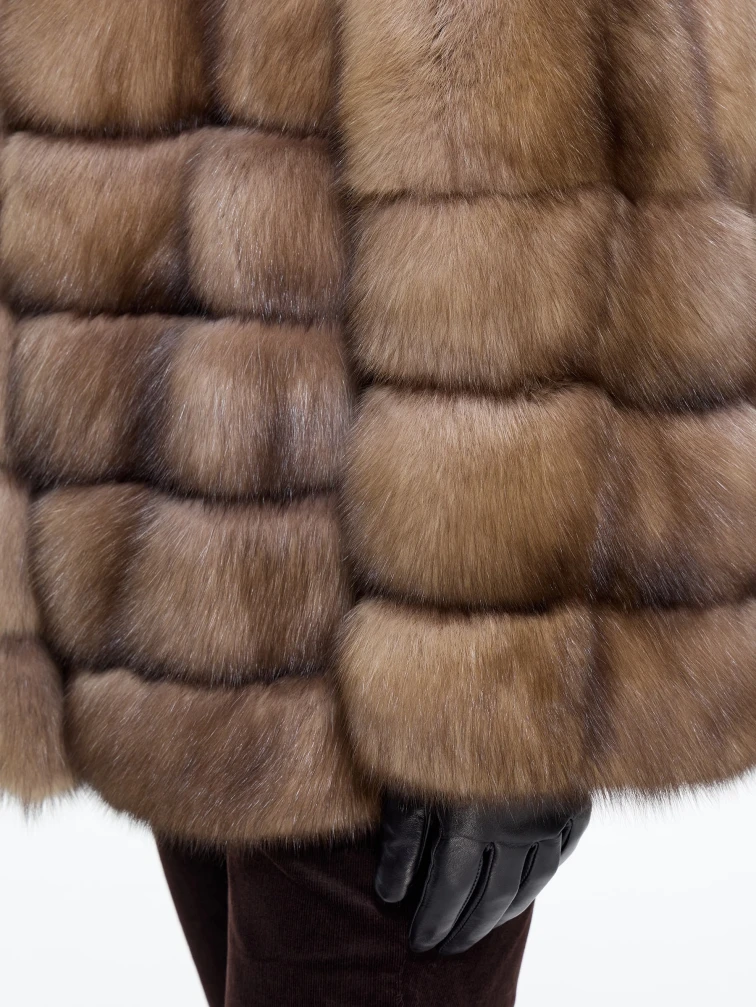 Женская шуба из меха соболя Л611-354, натуральная, размер 50, артикул 64930-3