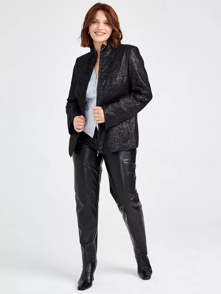 Демисезонный комплект женский: Куртка 336, + Брюки 02, черный, р. 46, арт. 111379-0