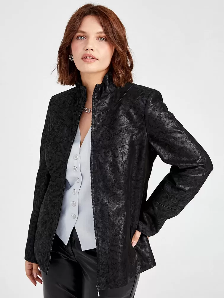 Демисезонный комплект женский: Куртка 336, + Брюки 02, черный, р. 46, арт. 111379-4