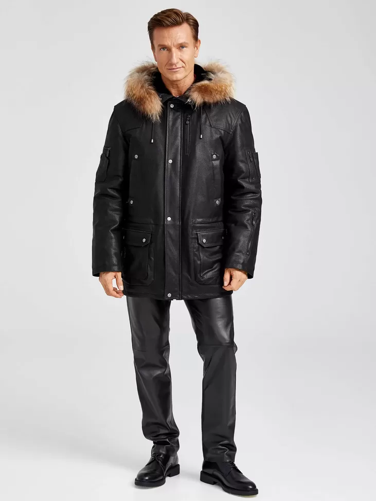Куртка мужская утепленная Алекс, черный DS, артикул 40380-6