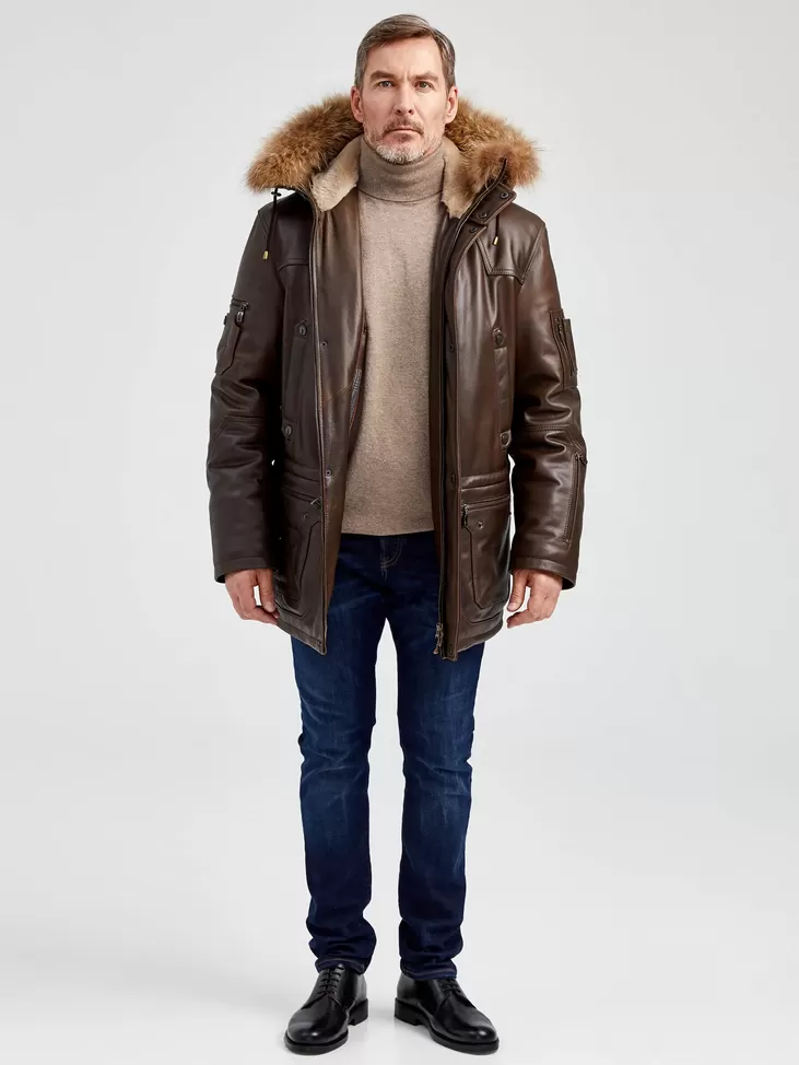Куртка мужская утепленная Алекс, светло-коричневый, артикул 40451-4
