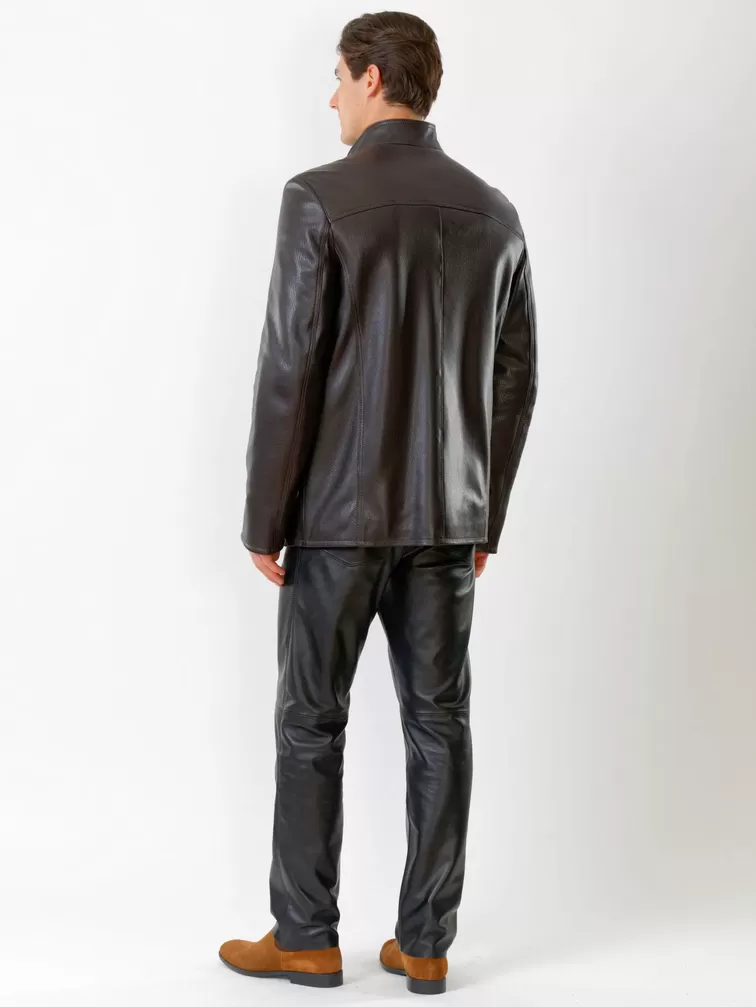Куртка мужская 518ш + Брюки мужские 01, коричневый/черный, артикул 140510-2