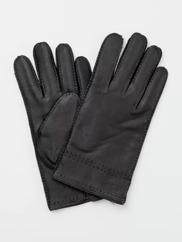 Перчатки кожаные мужские HS630М, черные, p. 7, арт. 160040-0