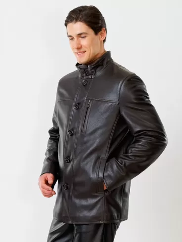 Куртка мужская 518ш + Брюки мужские 01, коричневый/черный, артикул 140510-5