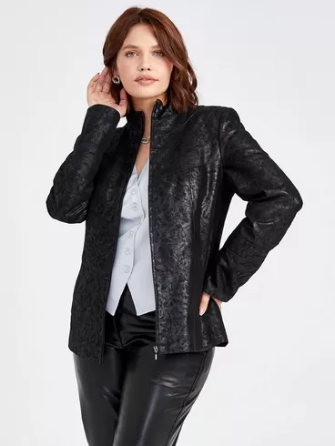 Демисезонный комплект женский: Куртка 336, + Брюки 02, черный, р. 46, арт. 111379-6