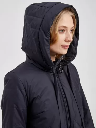 Демисезонный комплект женский: Куртка 20038 + Брюки 03, cиний/черный, р. 42, арт. 111311-2