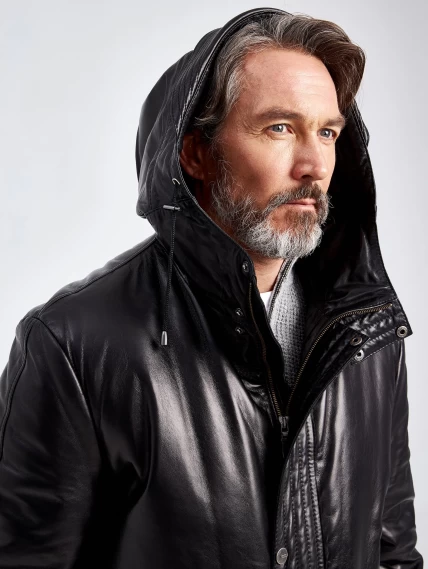 Демисезонный комплект мужской: Куртка утепленная 512 + Брюки 01, черный, р. 56, арт. 140570-4